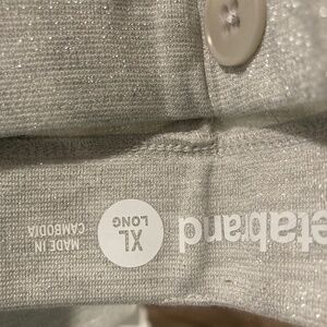 Betabrand XL Long silver dress pant yoga pants (DPYP)